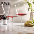 Ultra-thin Handmade Pot-bellied Burgundy Red Wine Glass