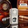 Portable Multi-function Jet Lighter with V-shaped Cigar Cutter Cigar Cigarette