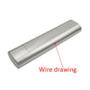 Stainless Steel Cigar Tube Portable 2 Cigars Storage Case Brushed Cigar Holder