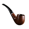 Ebony Wood Solid Wood Tobacco Pipe Smoking Pipe Bent Handle Fit For  Gift