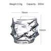 Whiskey Glass With Cigar Holder