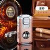 Portable Multi-function Jet Lighter with V-shaped Cigar Cutter Cigar Cigarette