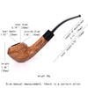 Wood Tobacco Pipe Hand-carved Bulldog Pipe Double Waistline Design Father's