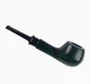 Ebony Wood Pipe Classic Old Style Bent Tobacco Pipe 9mm Detachable Filter
