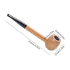Wood Pipes Chimney Filter Long Smoking Pipe Herb Tobacco Pipe Cigar