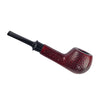 Ebony Wood Pipe Classic Old Style Bent Tobacco Pipe 9mm Detachable Filter