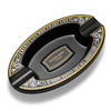 Desktop Ashtray with 2 Slots for Cigar Creative Cigar Ashtray Portable Cigar Ash Tray