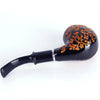 Engraved Flower Resin Wood Smoking Pipe Handmade Portable Tobacco Pipe