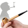 Wood Pipes Chimney Filter Long Smoking Pipe Herb Tobacco Pipe Cigar