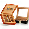 Charuto Cedar Wood Travel Humidor Puro Box Cigar Case W/ Hygrometer Humidifier Cigar Humidor Box For Cigars